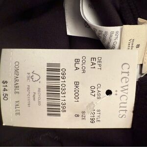 Crewcuts Classic Black Trousers